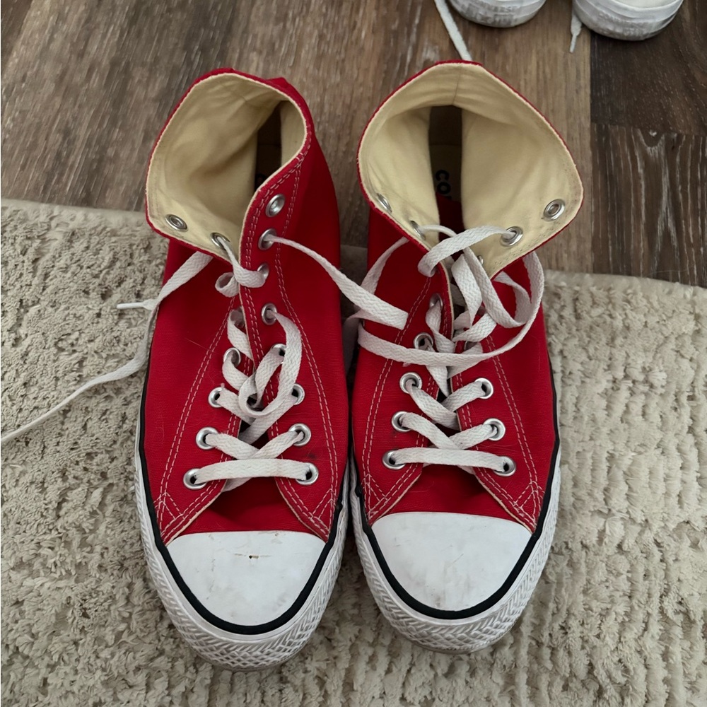 Red High Top Converse
